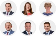 collection of 6 leadership headshots
